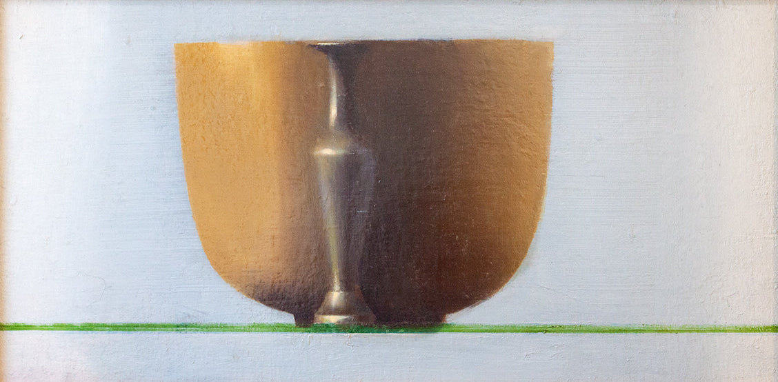 Study Brass Bowl with Small Vase